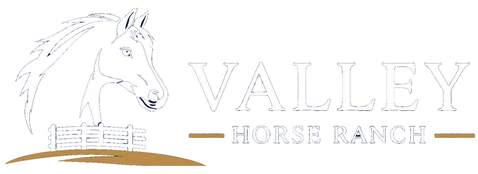 logo white valley horse ranch